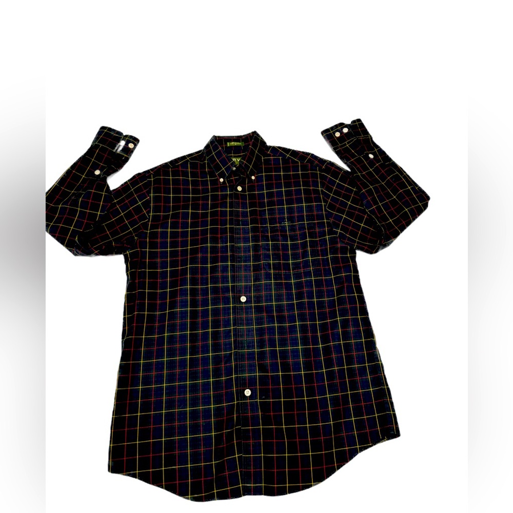 GUC - Orvis Long Sleeve Plaid Shirt Men’s Medium